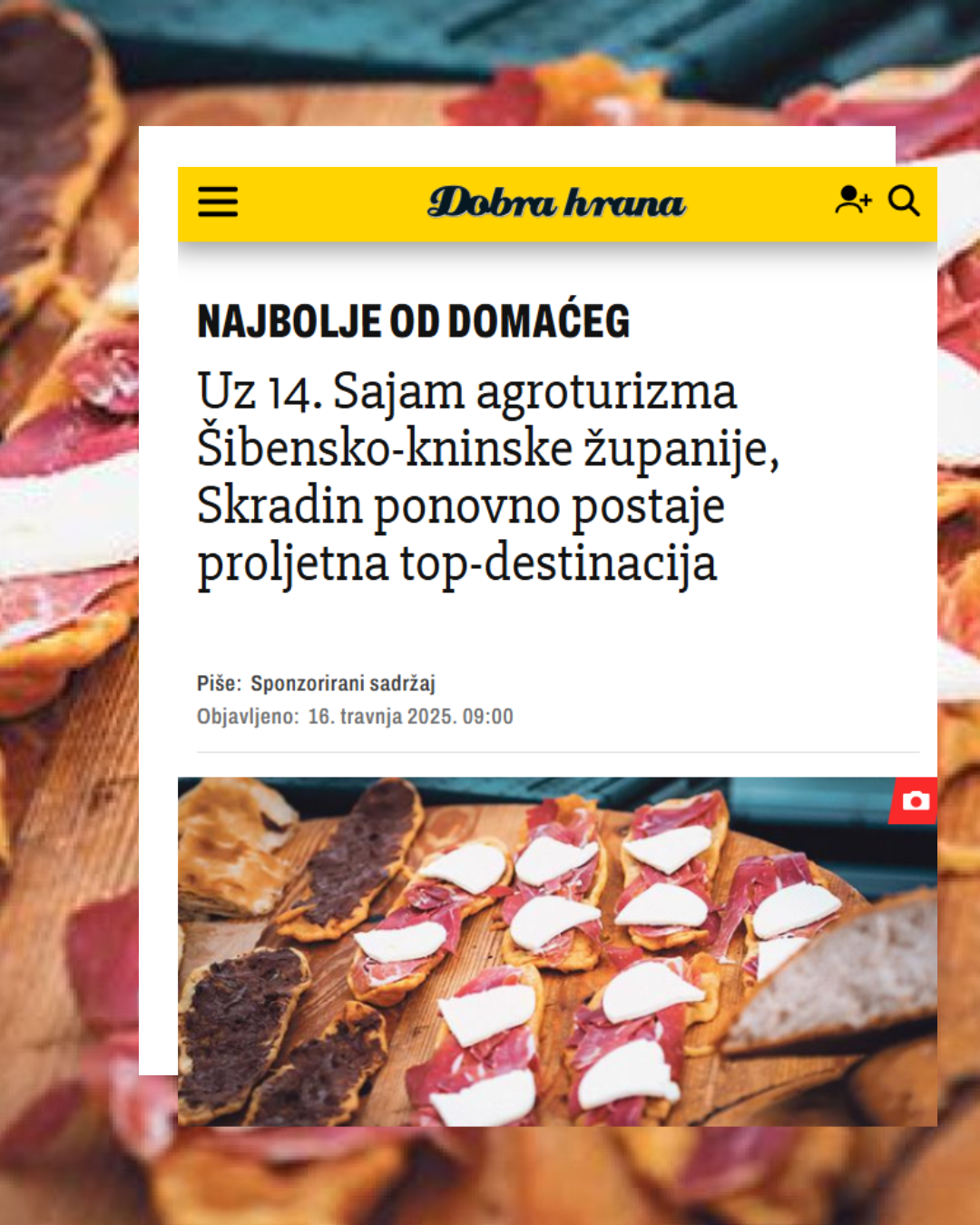 Skradin ponovno proljetna top destinacija: Dobra hrana o 14. Sajmu agroturizma